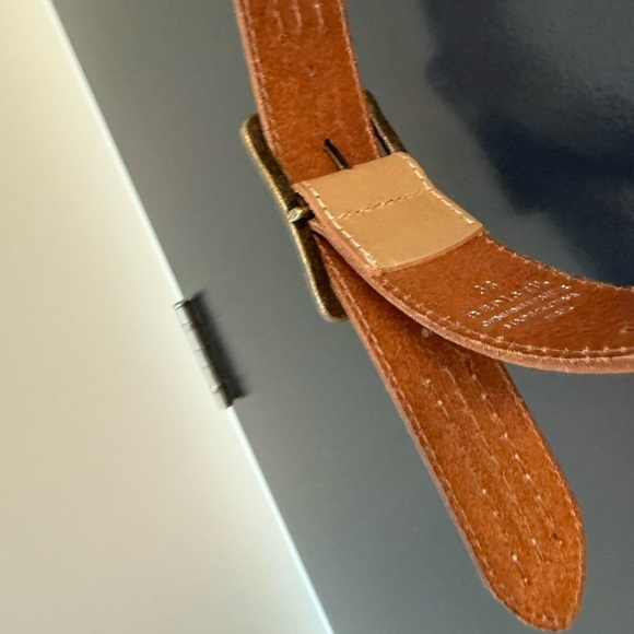 Bed Stu NWT size 38 it’s unisex Tan Leather Belt with Brass Buckle - Picture 2 of 14